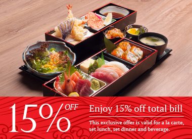 Enjoy 15% off Total Bill at Kyoaji Japanese Dining